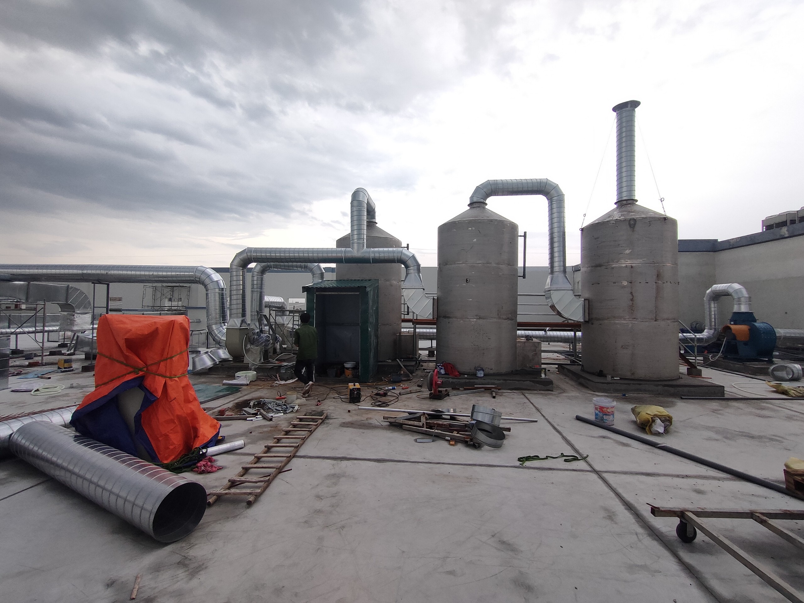 Hệ Thống Xử Lý Khí Thải Nhà Máy Phân Bón